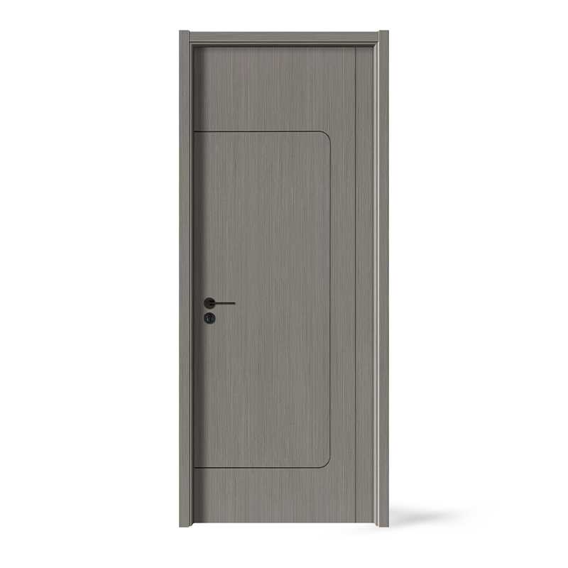 Schwarze Schiebetür aus Holz-Kunststoff-Verbundwerkstoff